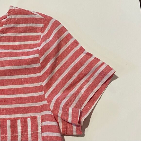 Love Tree Los Angeles Nautical Striped Linen Blend Shift Dress Women's Size S - Picture 10 of 16